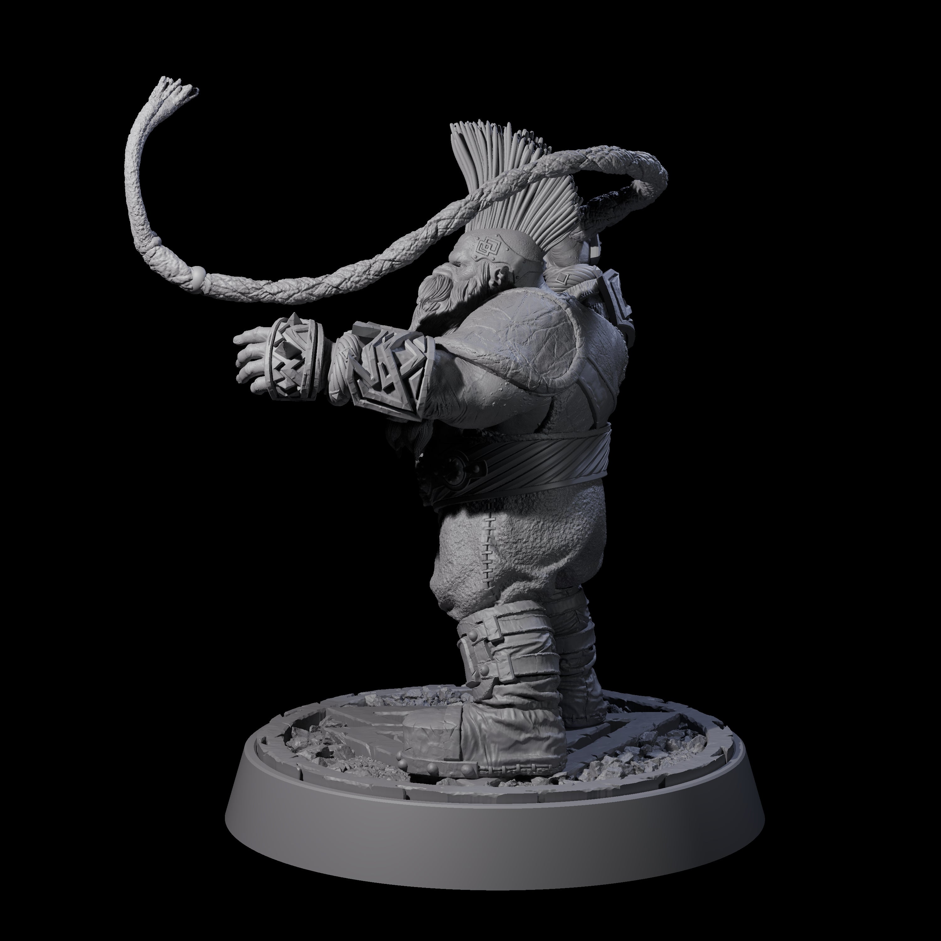 Dwarf Death Paladin A Miniature for Dungeons and Dragons, Pathfinder or other TTRPGs