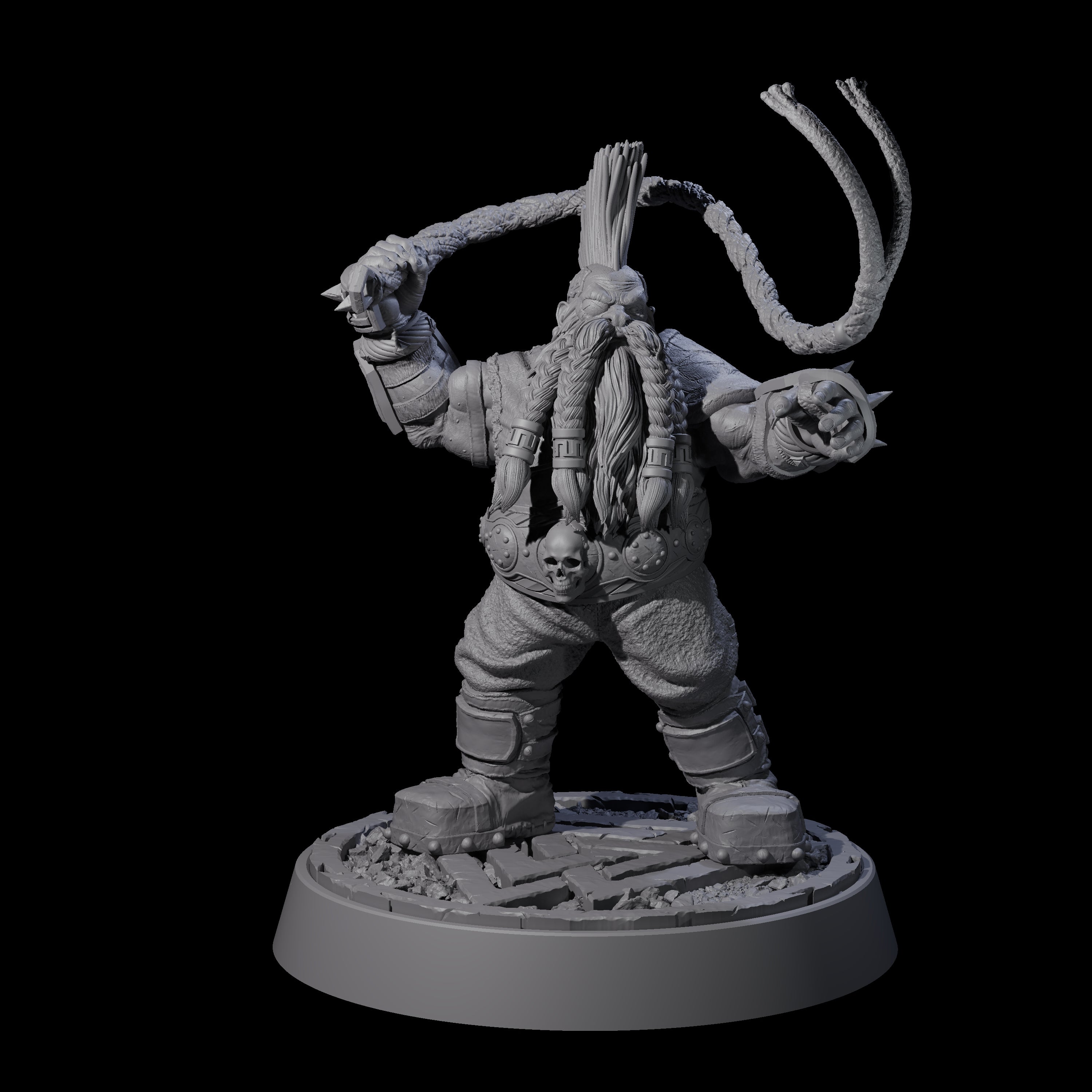 Dwarf Death Paladin A Miniature for Dungeons and Dragons, Pathfinder or other TTRPGs