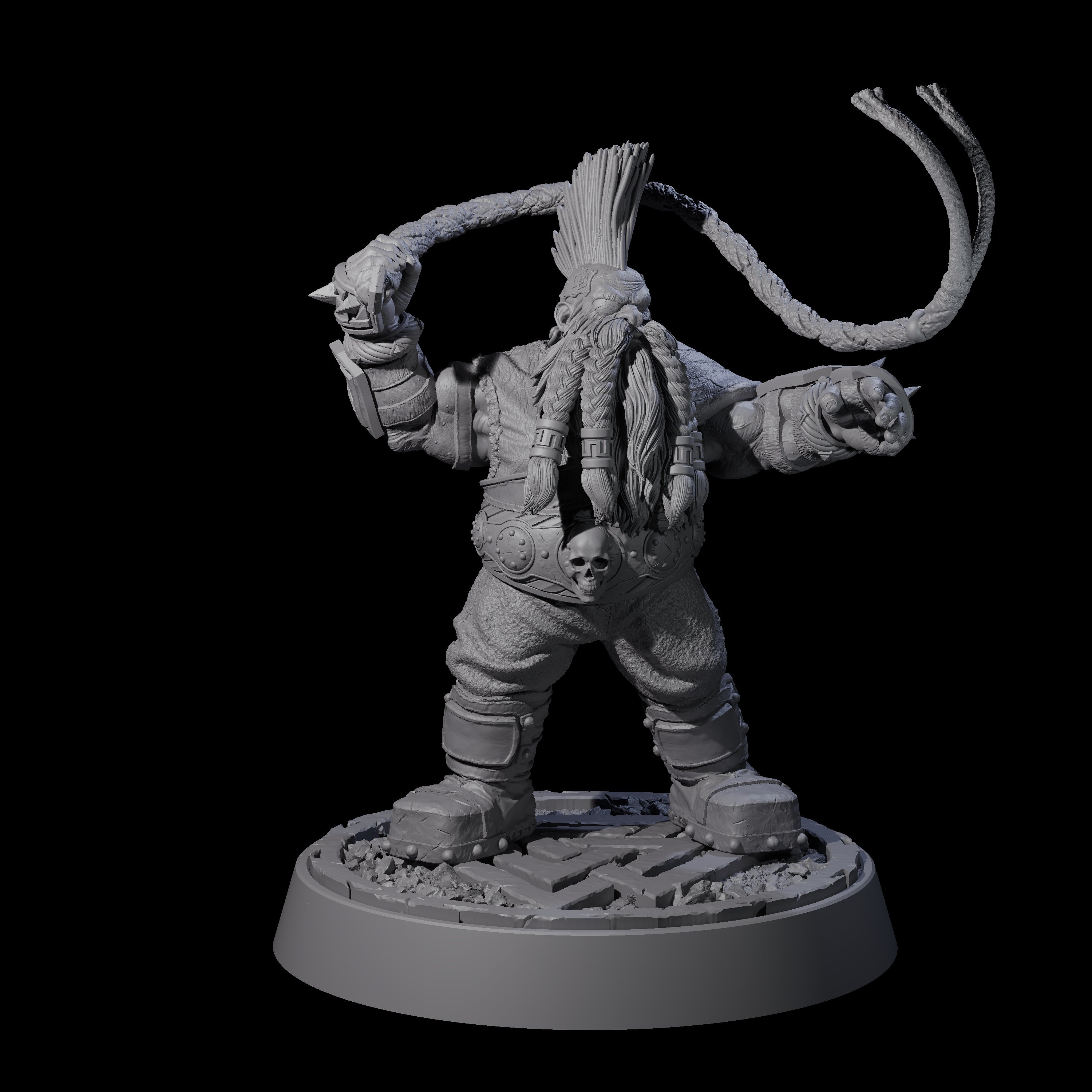 Dwarf Death Paladin A Miniature for Dungeons and Dragons, Pathfinder or other TTRPGs