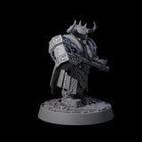 Dwarf Death Paladin B Miniature for Dungeons and Dragons, Pathfinder or other TTRPGs