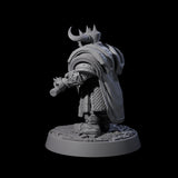 Dwarf Death Paladin B Miniature for Dungeons and Dragons, Pathfinder or other TTRPGs