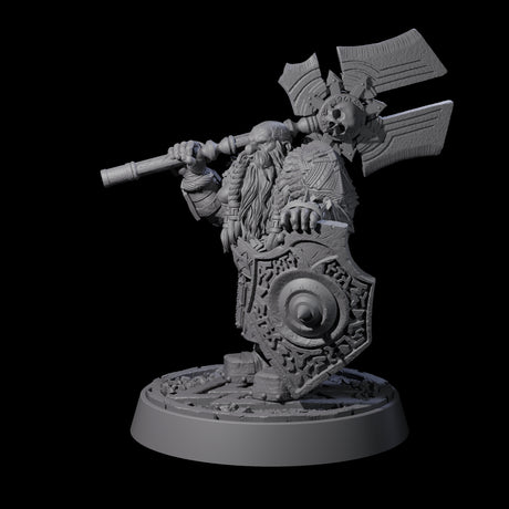 Dwarf Death Paladin C Miniature for Dungeons and Dragons, Pathfinder or other TTRPGs