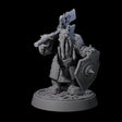 Dwarf Death Paladin C Miniature for Dungeons and Dragons, Pathfinder or other TTRPGs