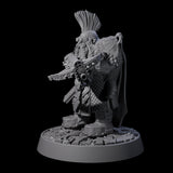 Dwarf Death Paladin D Miniature for Dungeons and Dragons, Pathfinder or other TTRPGs