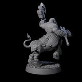Dwarf Death Paladin F Miniature for Dungeons and Dragons, Pathfinder or other TTRPGs
