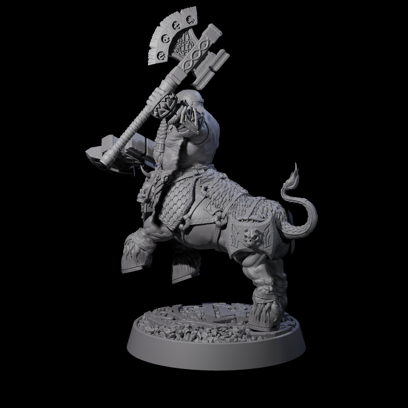 Dwarf Death Paladin F Miniature for Dungeons and Dragons, Pathfinder or other TTRPGs