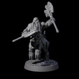 Dwarf Death Paladin F Miniature for Dungeons and Dragons, Pathfinder or other TTRPGs