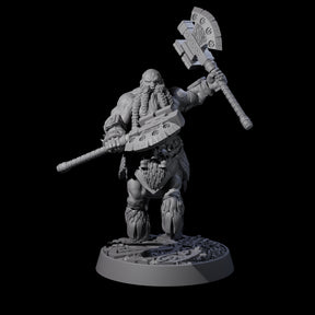 Dwarf Death Paladin F Miniature for Dungeons and Dragons, Pathfinder or other TTRPGs