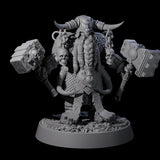 Dwarf Death Paladin H Miniature for Dungeons and Dragons, Pathfinder or other TTRPGs