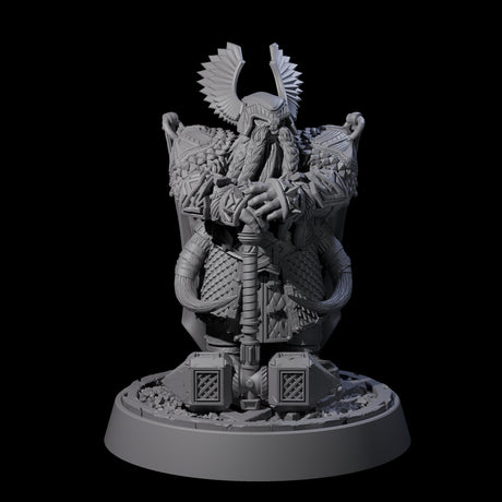 Dwarf Death Paladins Miniature for Dungeons and Dragons, Pathfinder or other TTRPGs
