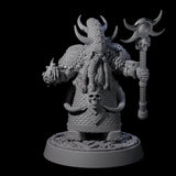 Dwarf Death Paladins Miniature for Dungeons and Dragons, Pathfinder or other TTRPGs