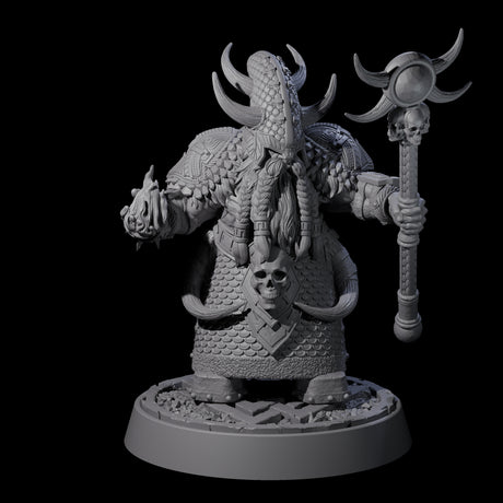 Dwarf Death Paladins Miniature for Dungeons and Dragons, Pathfinder or other TTRPGs