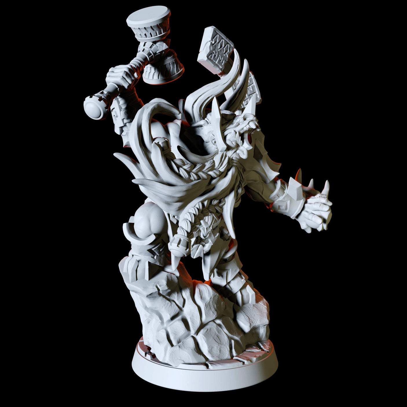 Dwarf Druid Miniature for Dungeons and Dragons, Pathfinder or other TTRPGs