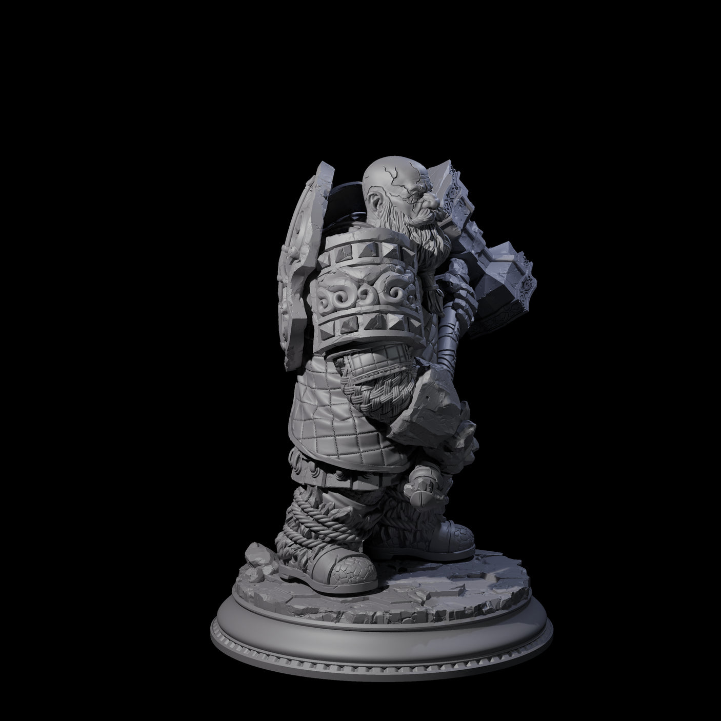 Dwarf Earth Elemental Guardian Miniature for Dungeons and Dragons, Pathfinder or other TTRPGs