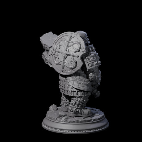 Dwarf Earth Elemental Guardian Miniature for Dungeons and Dragons, Pathfinder or other TTRPGs