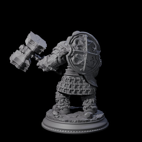 Dwarf Earth Elemental Guardian Miniature for Dungeons and Dragons, Pathfinder or other TTRPGs