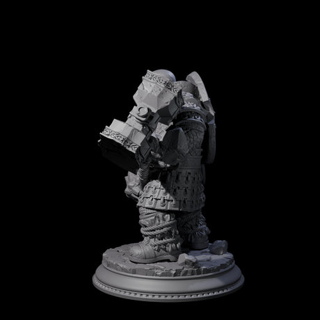 Dwarf Earth Elemental Guardian Miniature for Dungeons and Dragons, Pathfinder or other TTRPGs