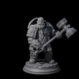 Dwarf Earth Elemental Guardian Miniature for Dungeons and Dragons, Pathfinder or other TTRPGs