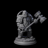 Dwarf Earth Elemental Guardian Miniature for Dungeons and Dragons, Pathfinder or other TTRPGs
