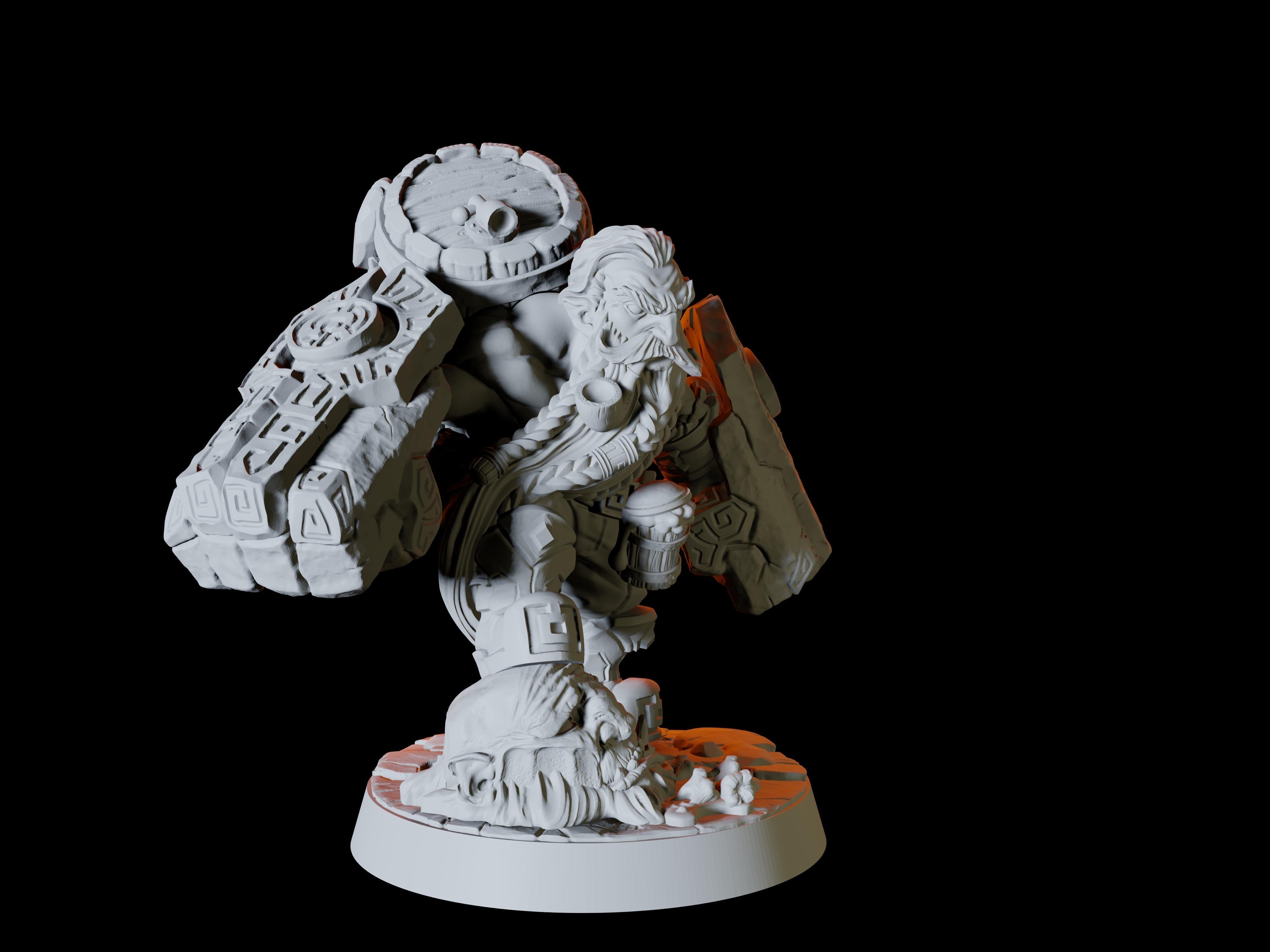 Dwarf Fighter Miniature for Dungeons and Dragons - Myth Forged