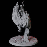 Dwarf General mounted on griffon Miniature for Dungeons and Dragons, Pathfinder or other TTRPGs