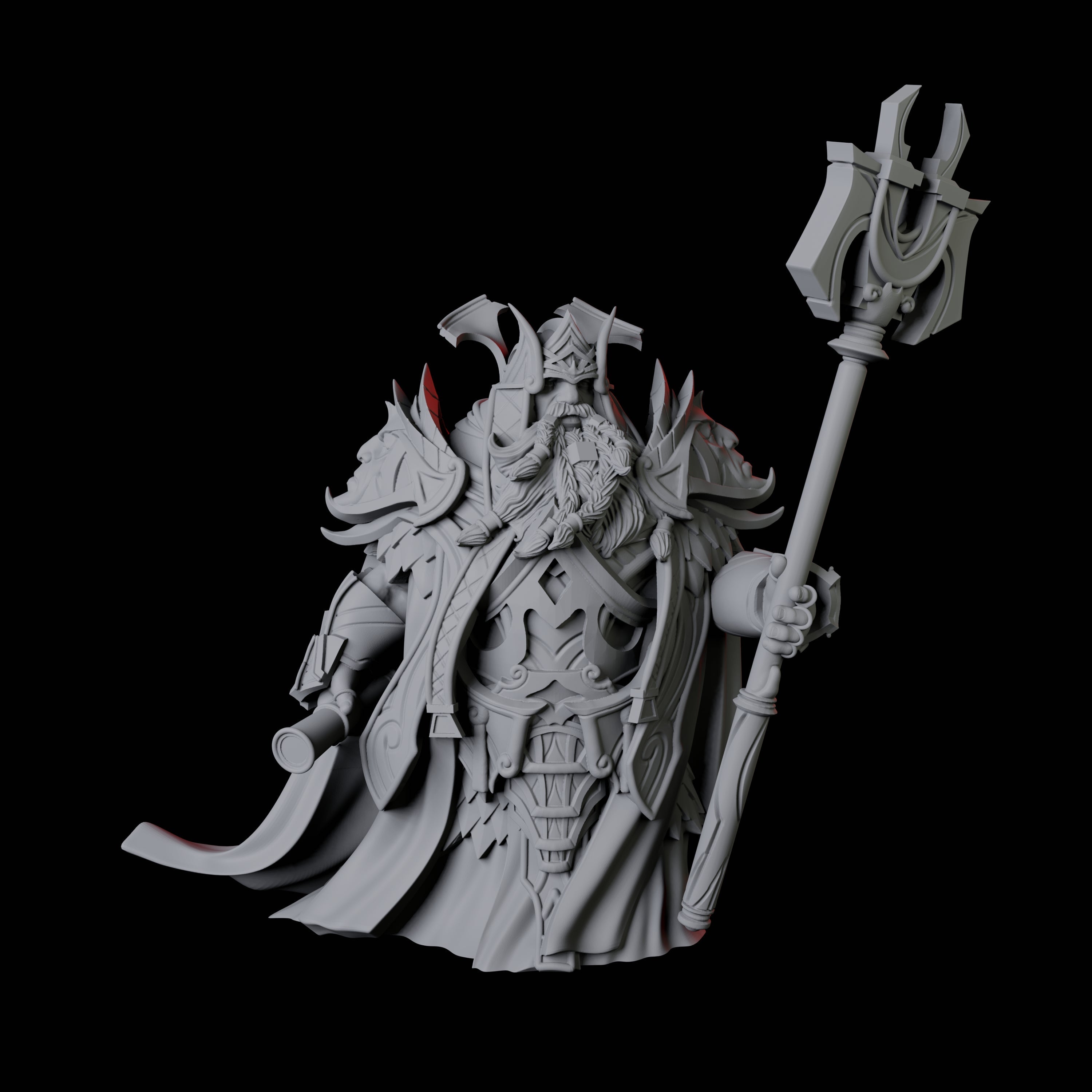 Dwarf High King Miniature for Dungeons and Dragons, Pathfinder or other TTRPGs