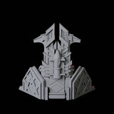 Dwarf High King on Throne Miniature for Dungeons and Dragons, Pathfinder or other TTRPGs