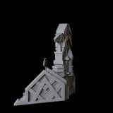 Dwarf High King on Throne Miniature for Dungeons and Dragons, Pathfinder or other TTRPGs