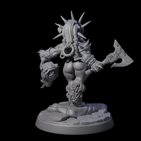 Dwarf Huntress Pin-up Miniature for Dungeons and Dragons, Pathfinder or other TTRPGs