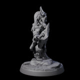 Dwarf Huntress Pin-up Miniature for Dungeons and Dragons, Pathfinder or other TTRPGs