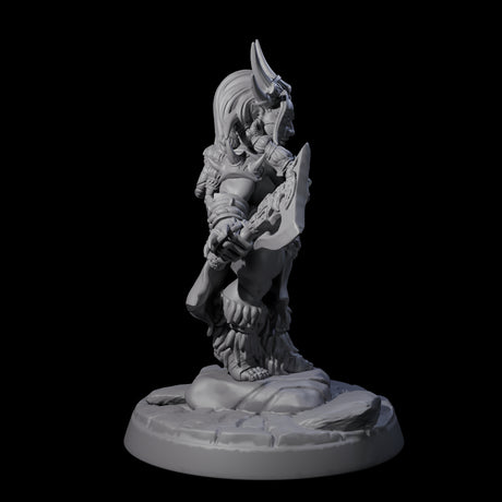 Dwarf Huntress Pin-up Miniature for Dungeons and Dragons, Pathfinder or other TTRPGs