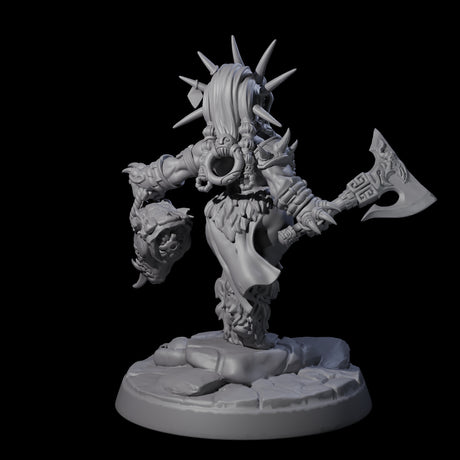Dwarf Huntress Pin-up Miniature for Dungeons and Dragons, Pathfinder or other TTRPGs