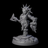 Dwarf Huntress Pin-up Miniature for Dungeons and Dragons, Pathfinder or other TTRPGs