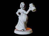 Dwarf Pin-up Miniature for Dungeons and Dragons, Pathfinder or other TTRPGs