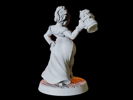 Dwarf Pin-up Miniature for Dungeons and Dragons, Pathfinder or other TTRPGs