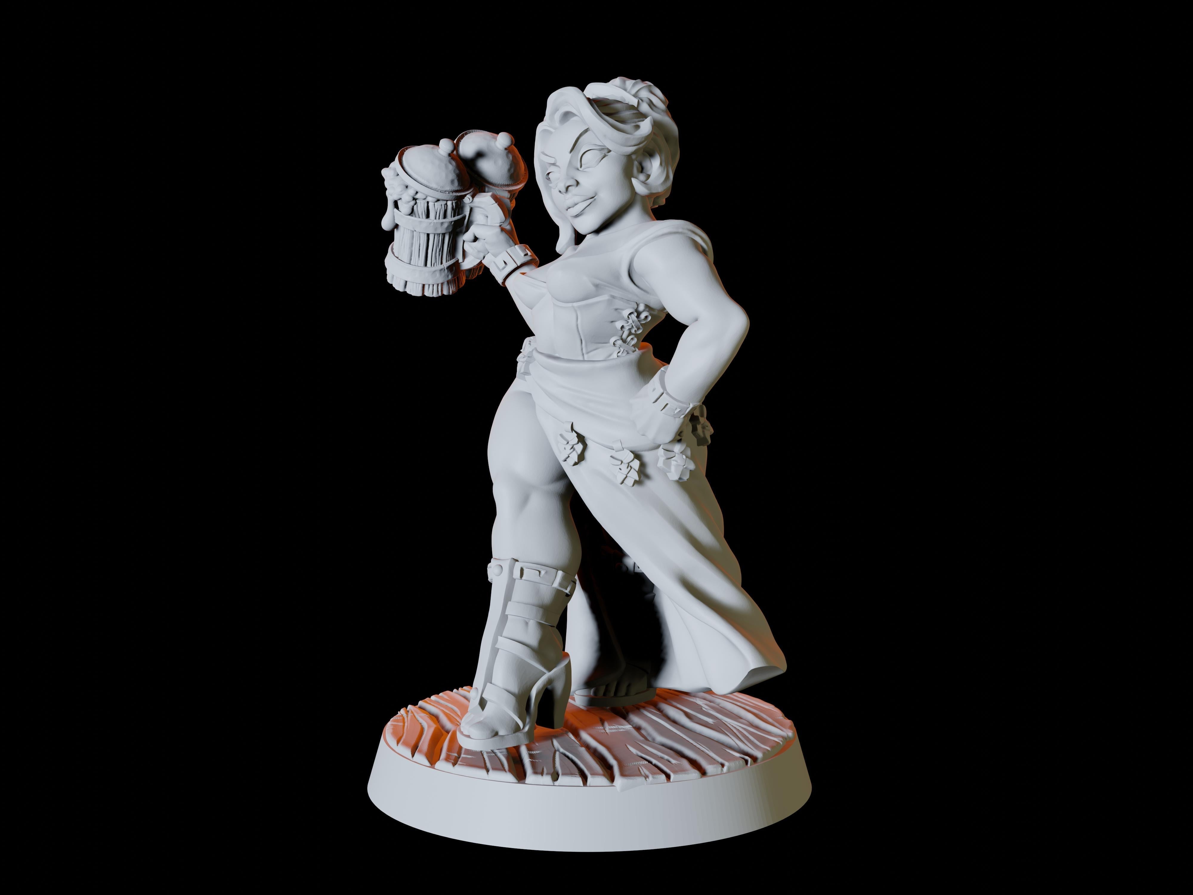 Dwarf Pinup Miniature for Dungeons and Dragons - Myth Forged