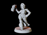 Dwarf Pin-up Miniature for Dungeons and Dragons, Pathfinder or other TTRPGs