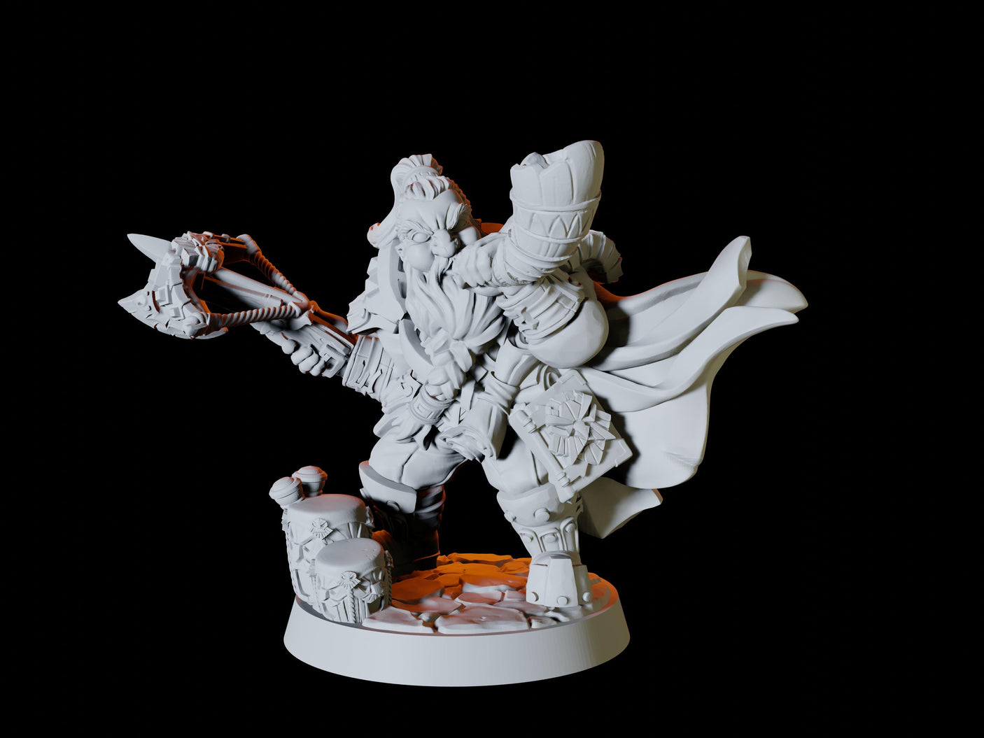 Dwarf Scout Miniature for Dungeons and Dragons, Pathfinder or other TTRPGs