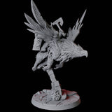 Dwarf Sky Cavalry C Miniature for Dungeons and Dragons, Pathfinder or other TTRPGs