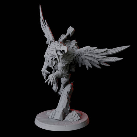 Dwarf Sky Cavalry Miniature for Dungeons and Dragons, Pathfinder or other TTRPGs