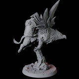 Dwarf Sky Cavalry Miniature for Dungeons and Dragons, Pathfinder or other TTRPGs
