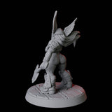Dwarf Warrior Pin-up Miniature for Dungeons and Dragons, Pathfinder or other TTRPGs