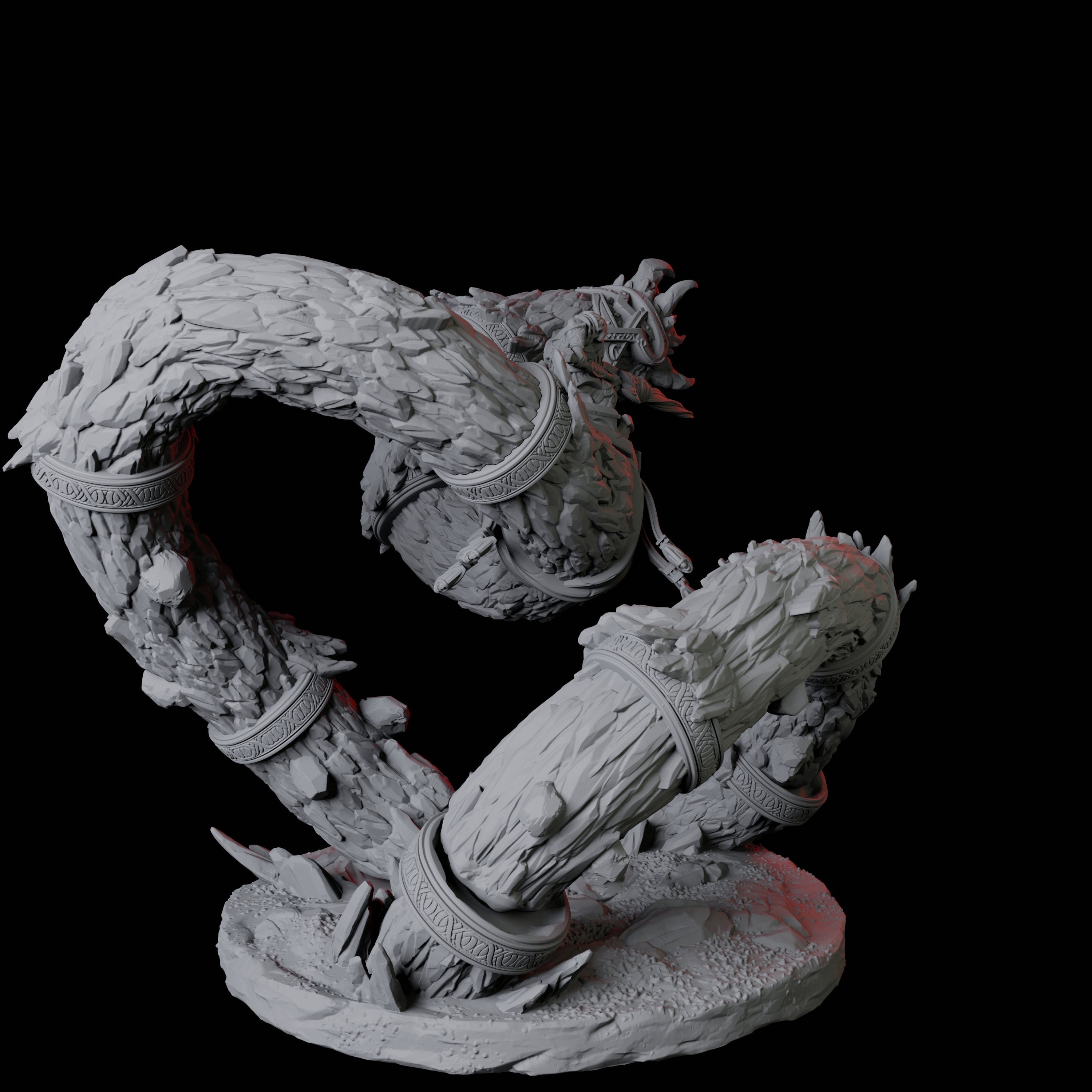 Dwarf Worm Rider B Miniature for Dungeons and Dragons, Pathfinder or other TTRPGs