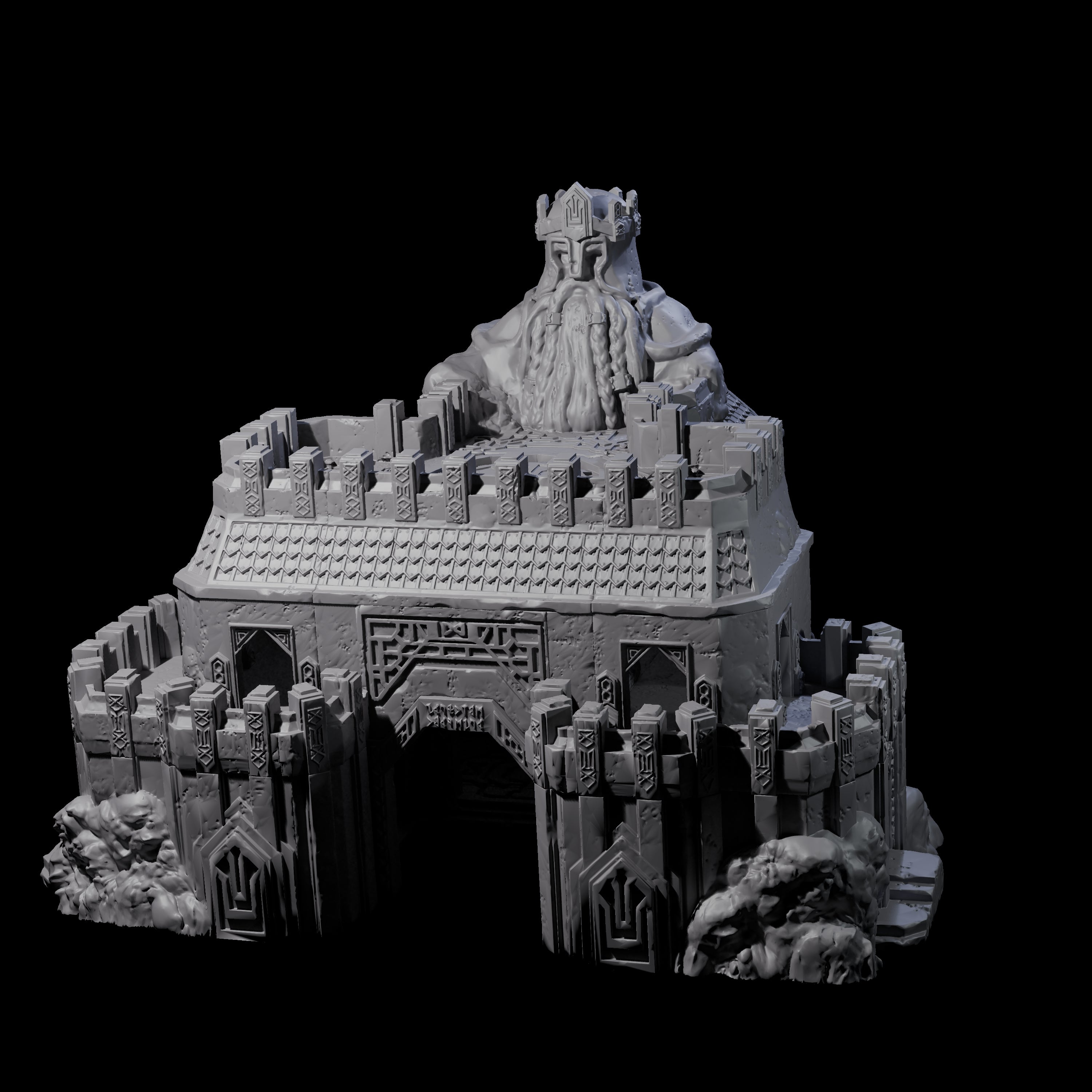 Dwarven Great Hall - Kingdom of Durak Deep Miniature for Dungeons and Dragons, Pathfinder or other TTRPGs