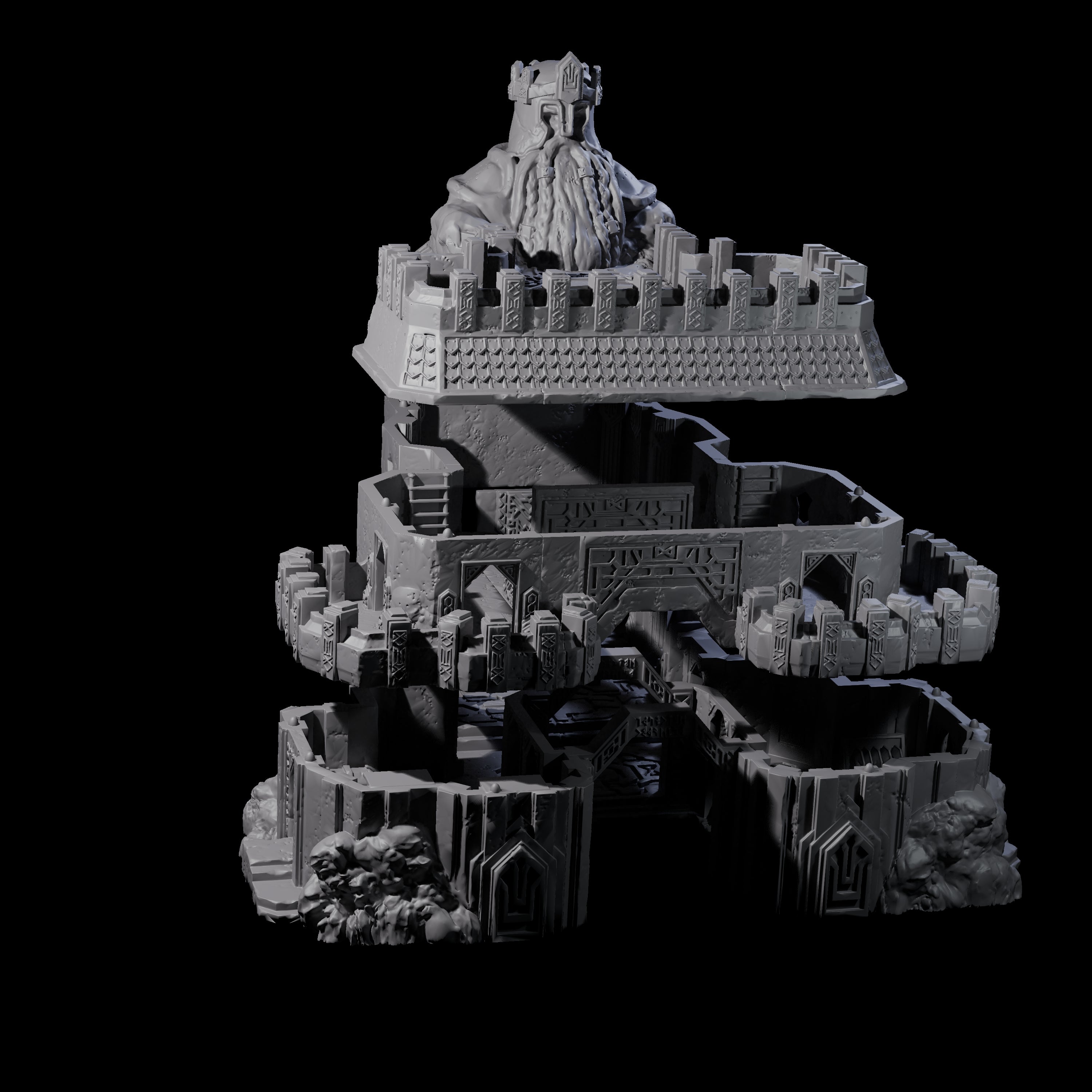 Dwarven Great Hall - Kingdom of Durak Deep Miniature for Dungeons and Dragons, Pathfinder or other TTRPGs