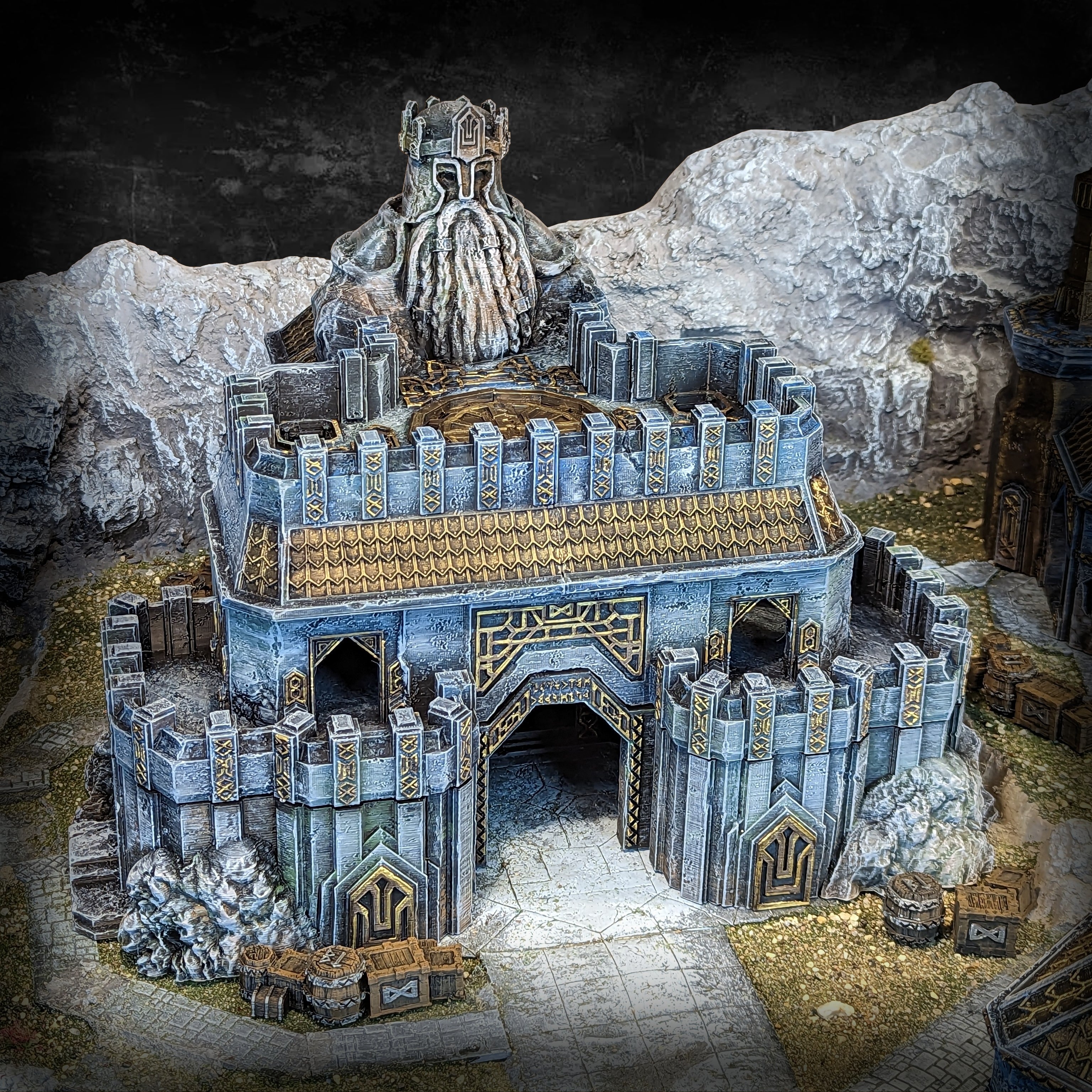 Dwarven Great Hall - Kingdom of Durak Deep Miniature for Dungeons and Dragons, Pathfinder or other TTRPGs