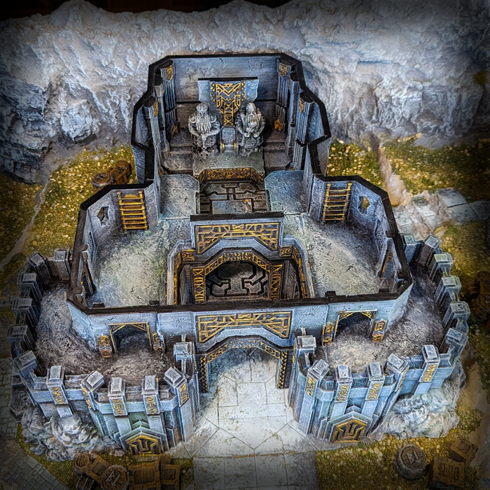 Dwarven Great Hall - Kingdom of Durak Deep Miniature for Dungeons and Dragons, Pathfinder or other TTRPGs