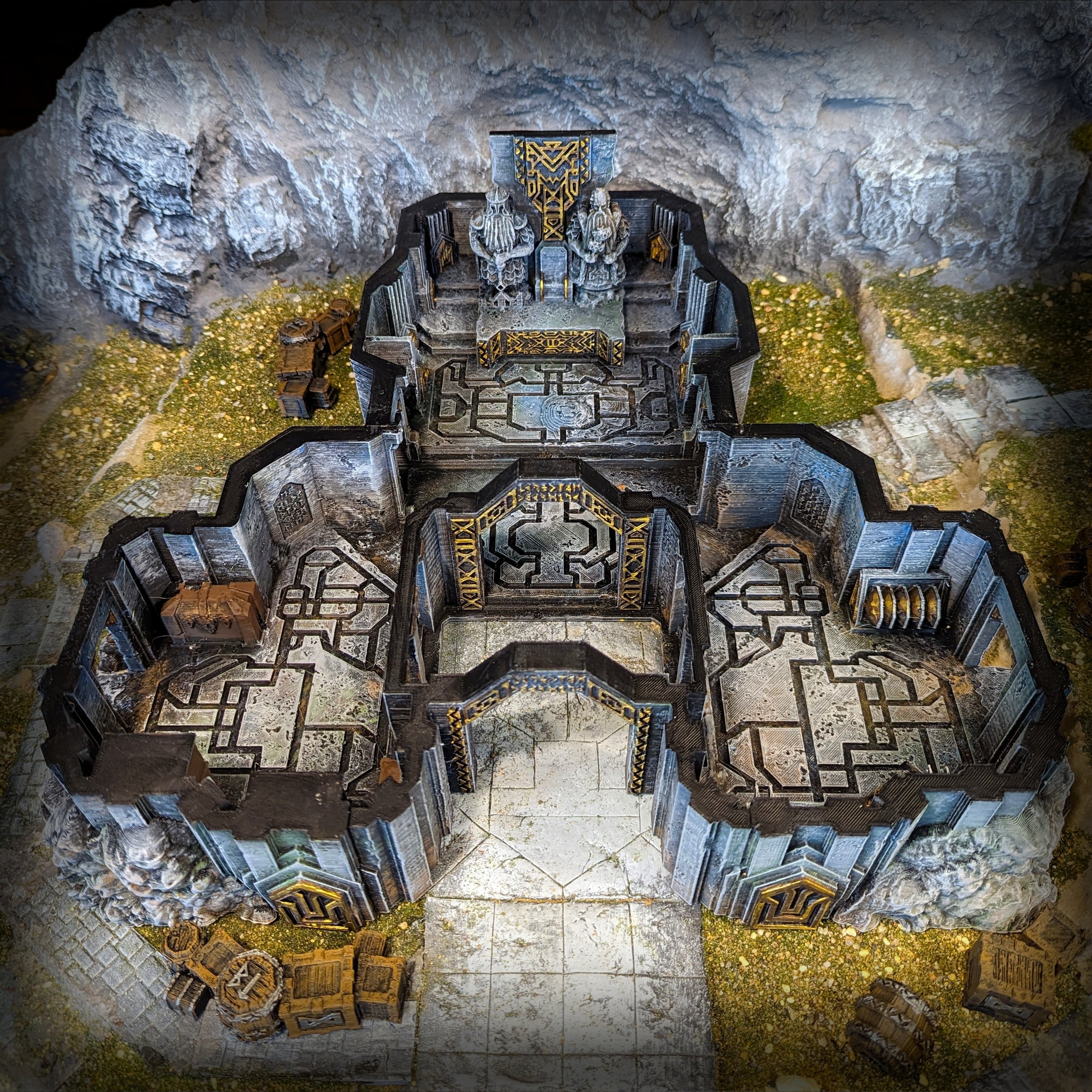 Dwarven Great Hall - Kingdom of Durak Deep Miniature for Dungeons and Dragons, Pathfinder or other TTRPGs