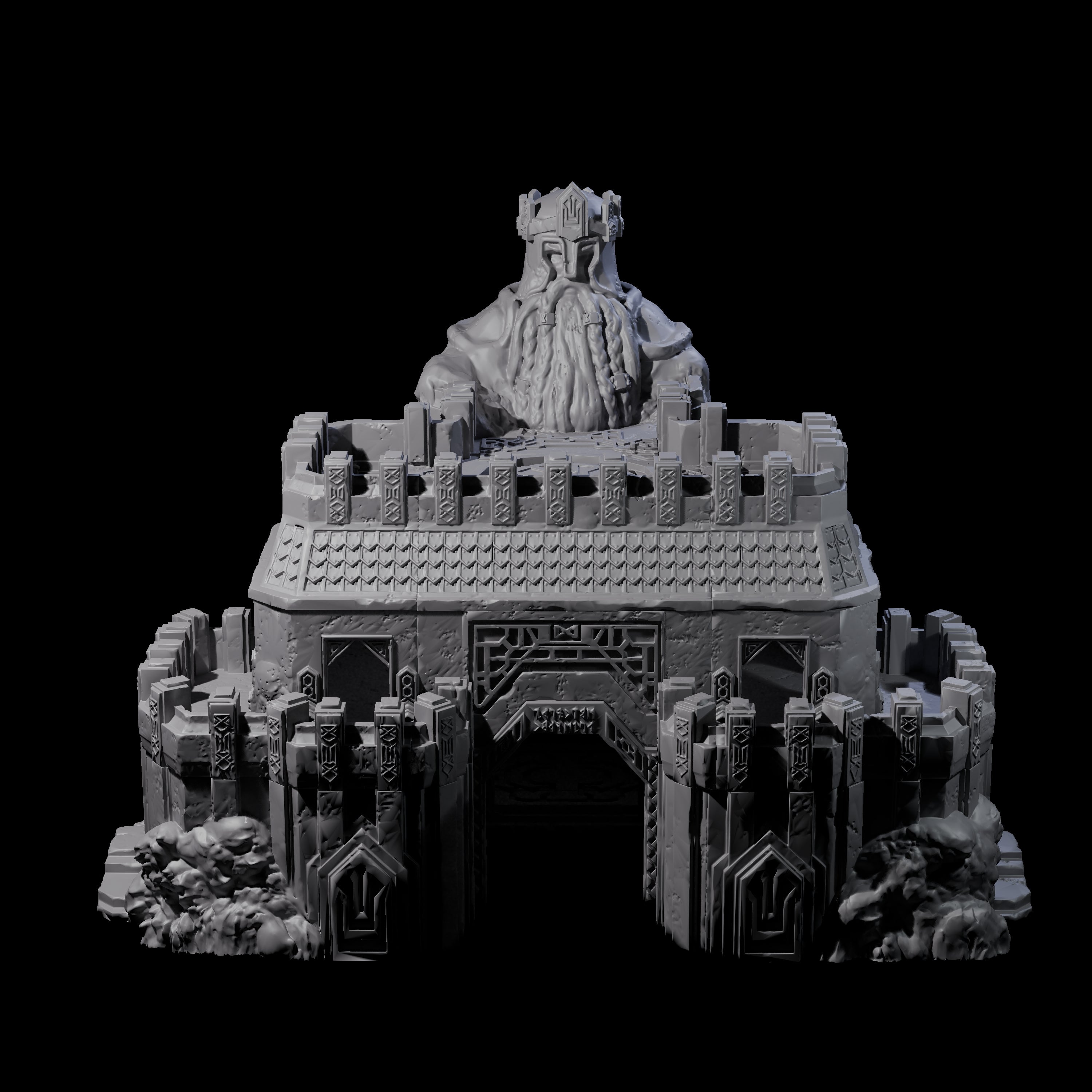 Dwarven Great Hall - Kingdom of Durak Deep Miniature for Dungeons and Dragons, Pathfinder or other TTRPGs