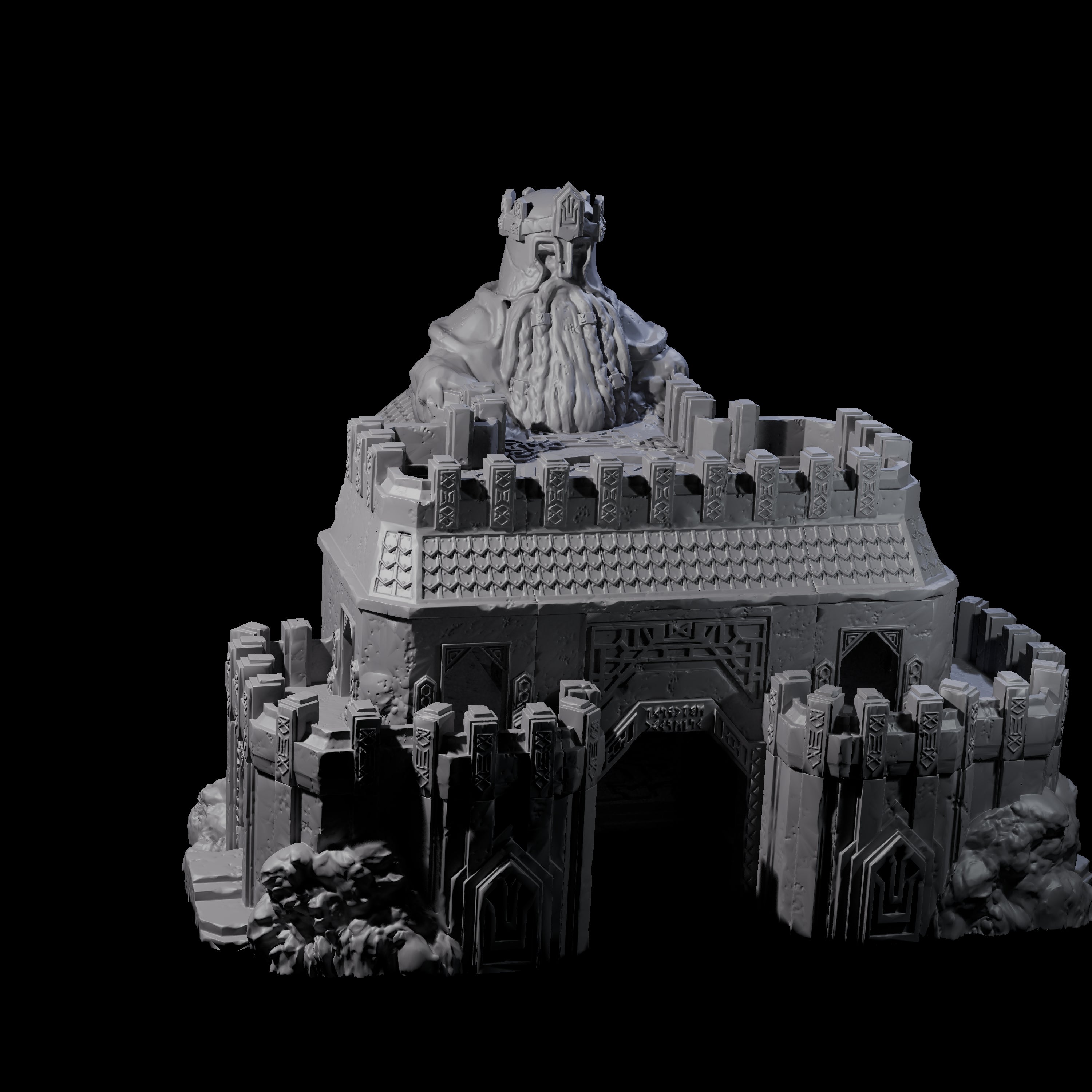 Dwarven Great Hall - Kingdom of Durak Deep Miniature for Dungeons and Dragons, Pathfinder or other TTRPGs